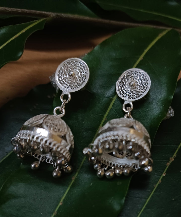 Silver filigree handcrafted jhumka