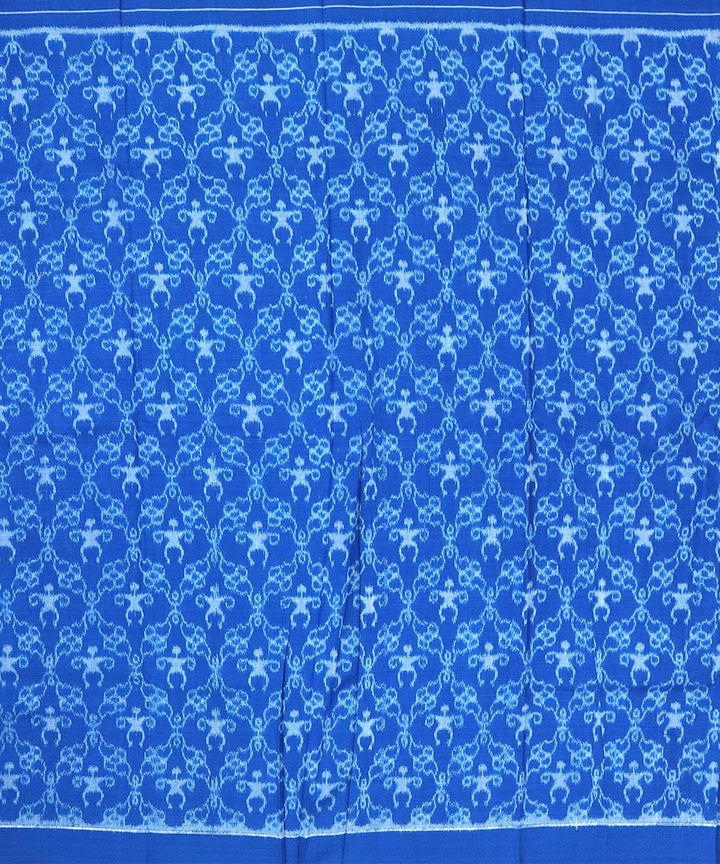 Red blue handwoven sambalpuri cotton dress material