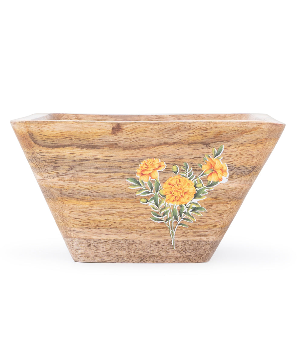 Handcrafted wooden fruit bowl