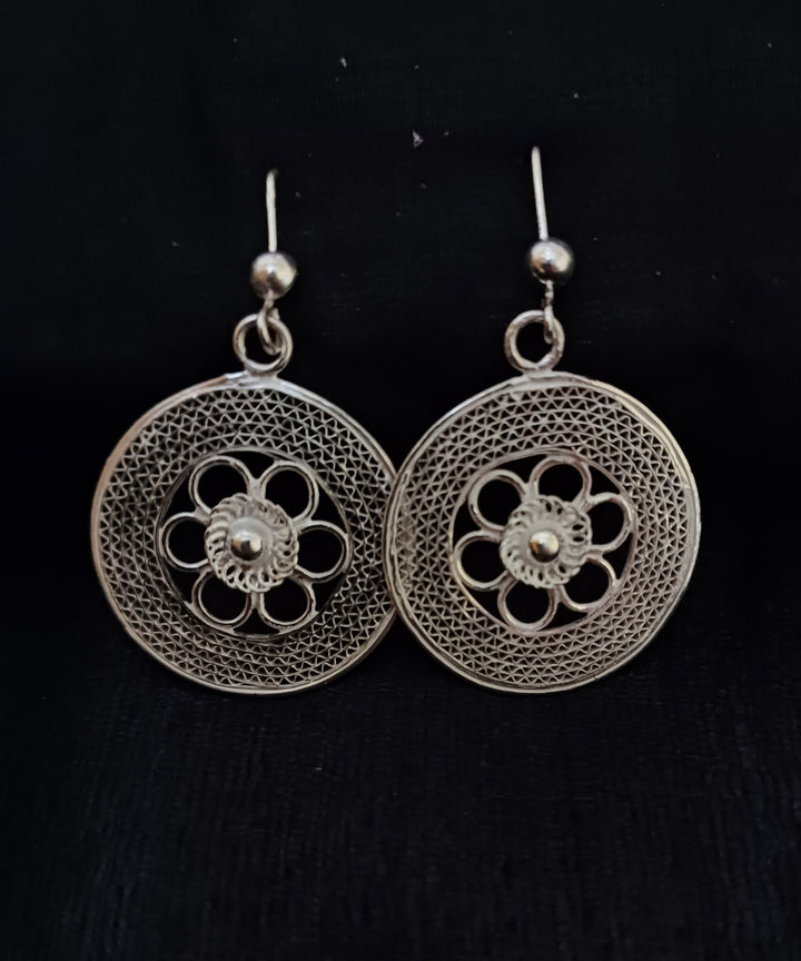 Silver filigree odisha handcrafted pure silver earring