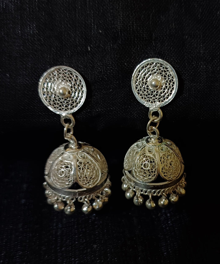 Silver filigree handcrafted jhumka