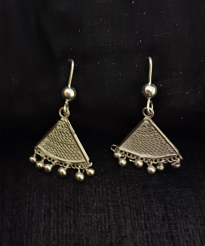 Silver filigree handcrafted silver earring from odisha