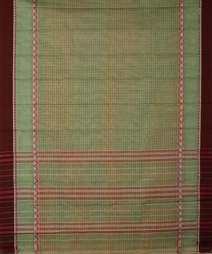 Grey handwoven cotton narayanapet saree