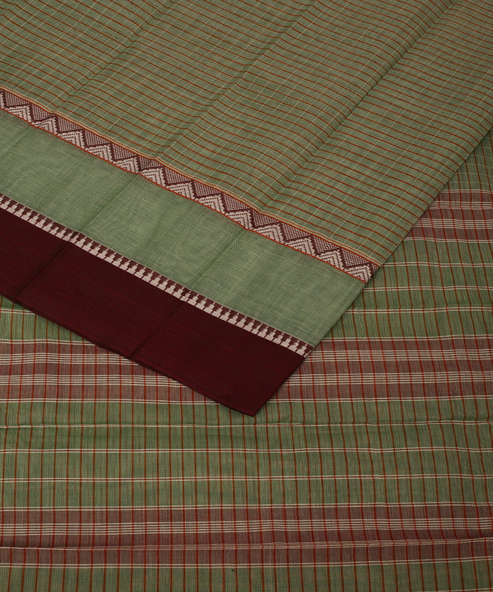 Grey handwoven cotton narayanapet saree