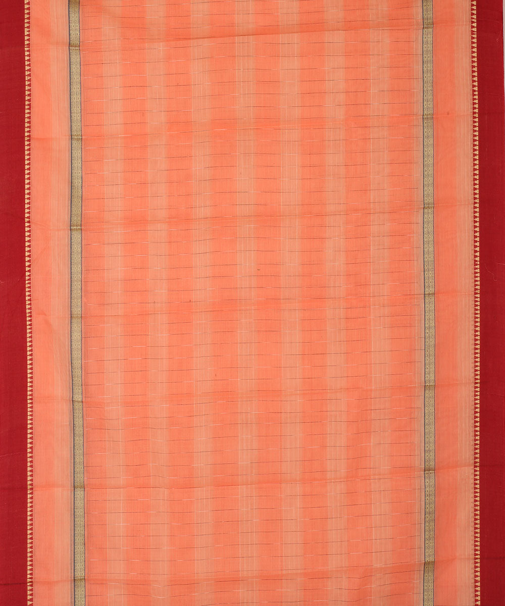 Pink handwoven narayanapet cotton saree