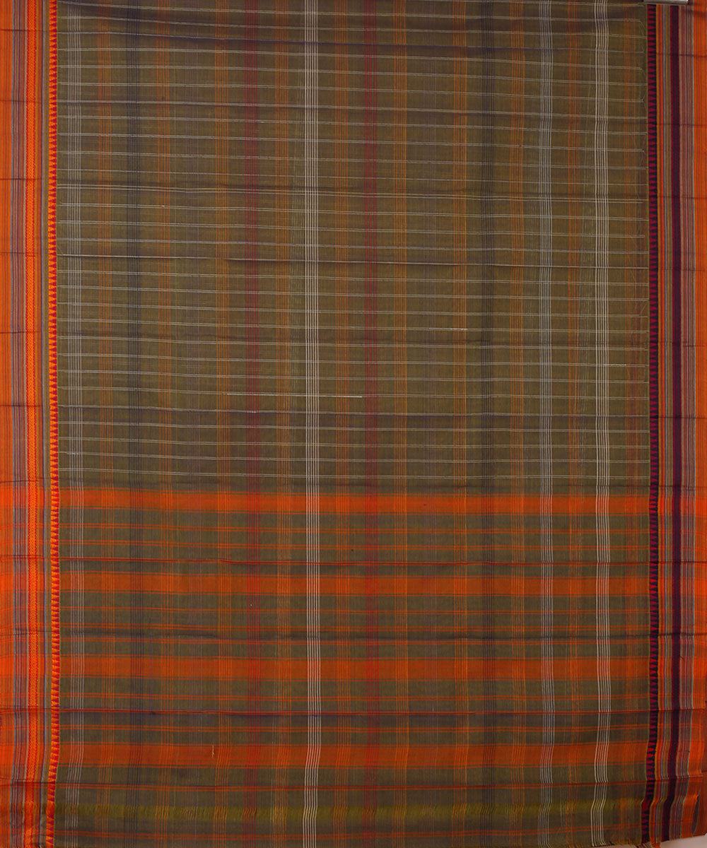 Multicolor handwoven narayanapet cotton saree