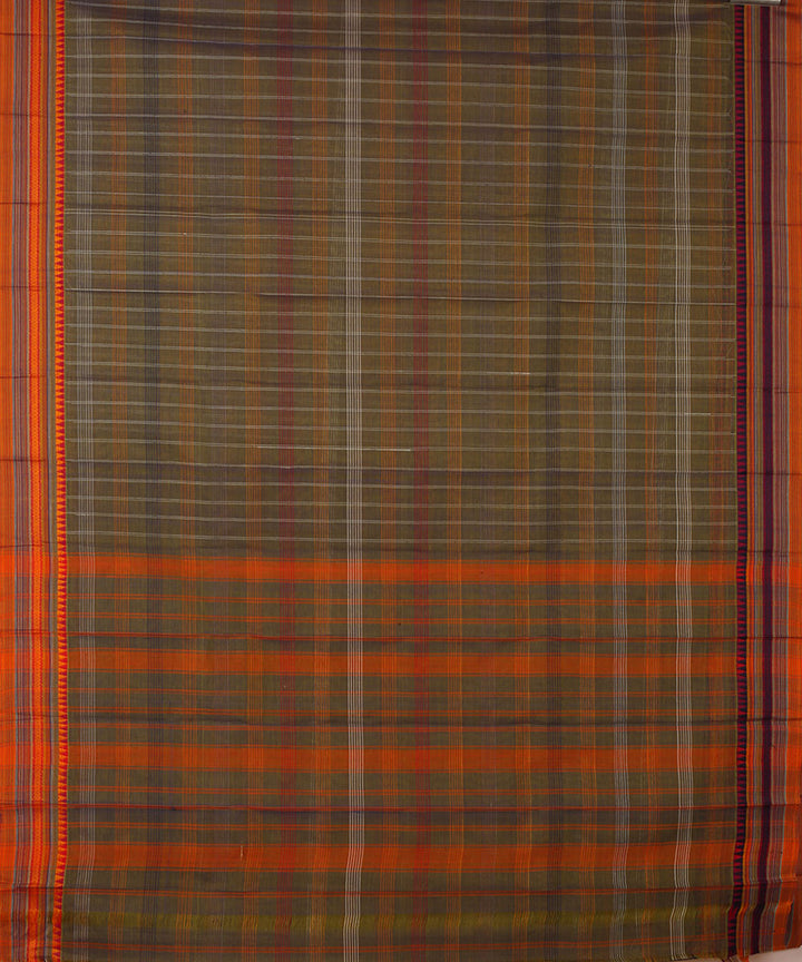 Multicolor handwoven narayanapet cotton saree