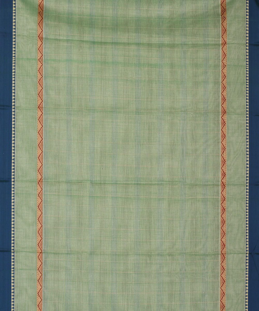 Light green handwoven narayanapet cotton saree