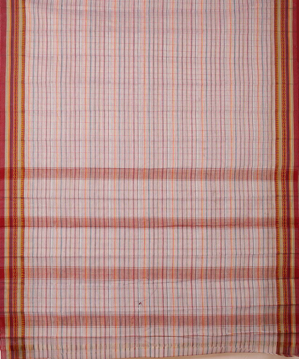 Sky blue handwoven narayanapet cotton saree