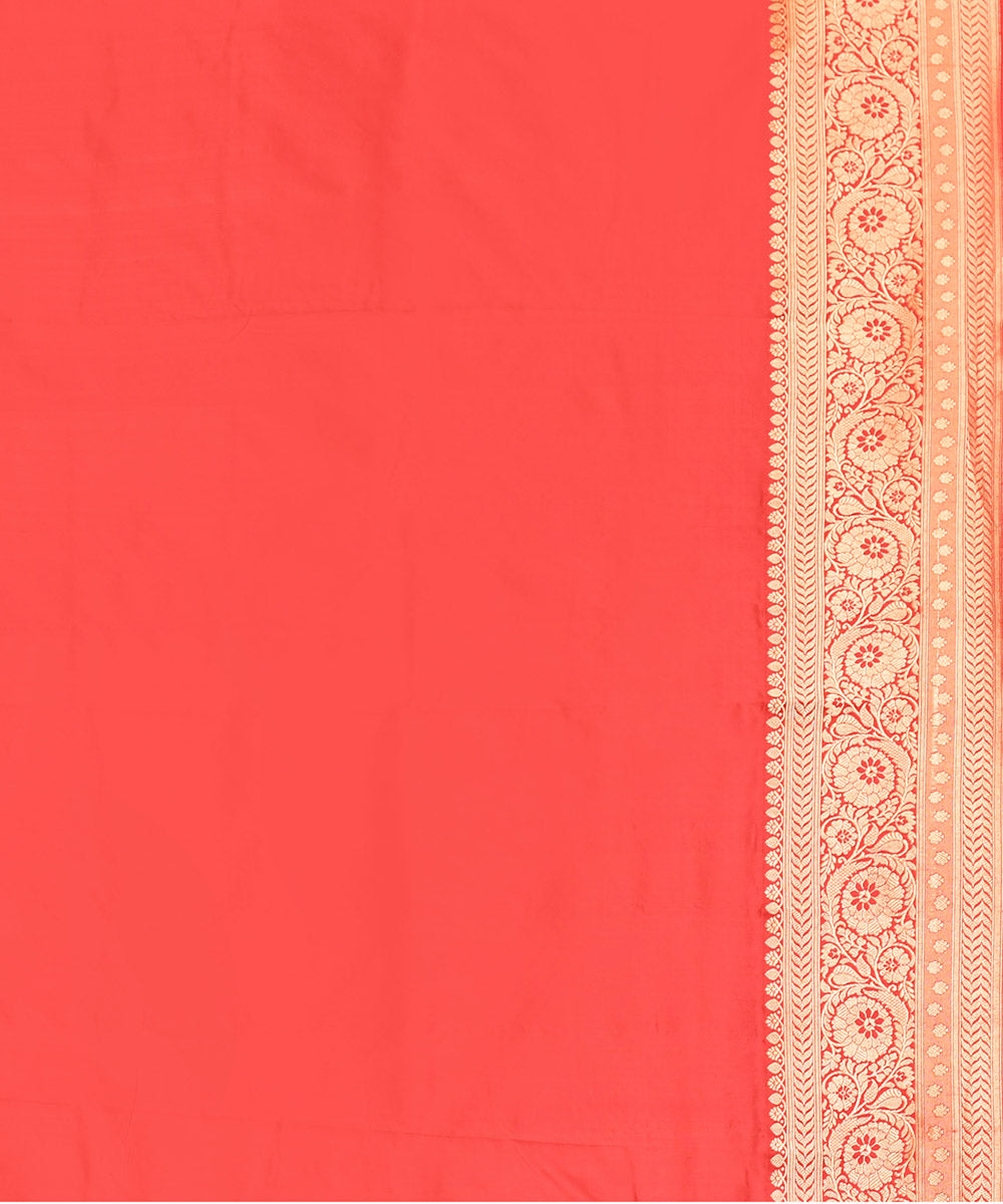 Choclaty brown silk handwoven banarasi saree