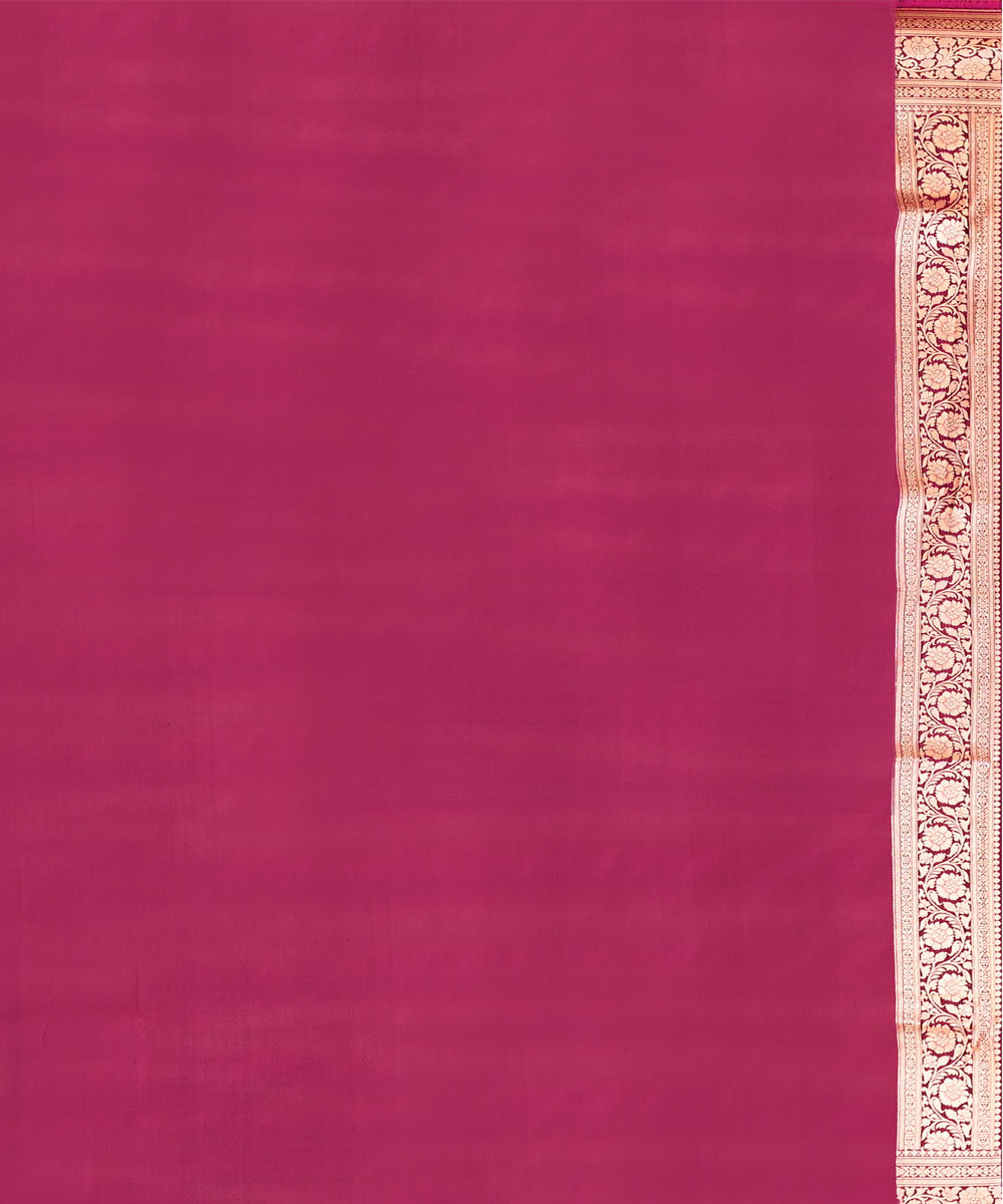 Jamuni purple silk handwoven banarasi saree