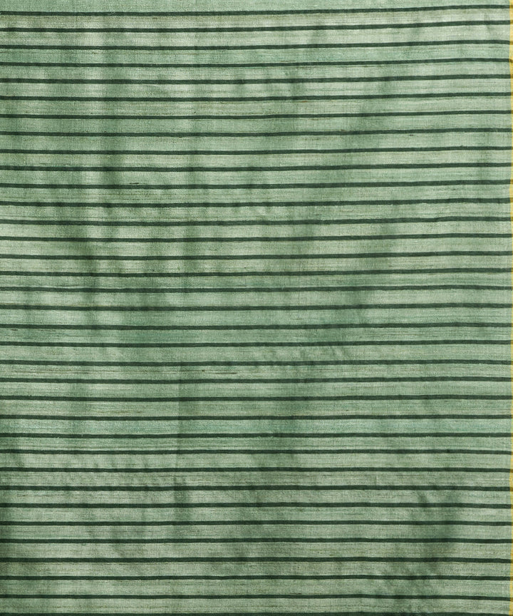Pastel green tussar silk hand woven chhattisgarh kosa saree