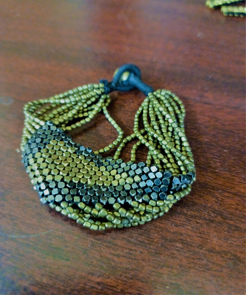 Handcrafted golden dhokra rakhi