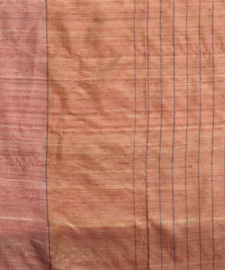 Yellow tussar silk hand loom chhattisgarh kosa saree