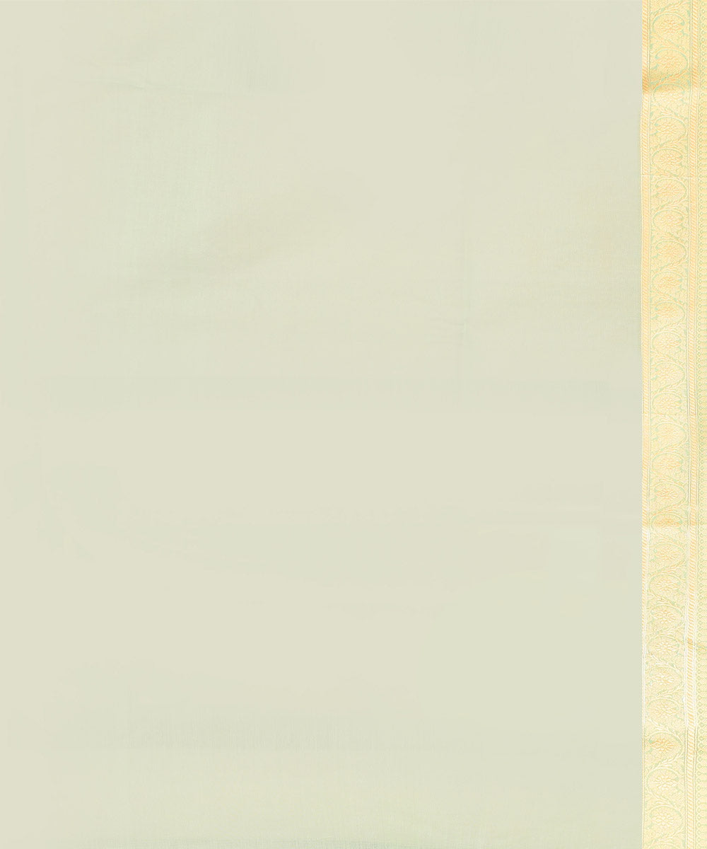 Light green silk handloom banarasi saree