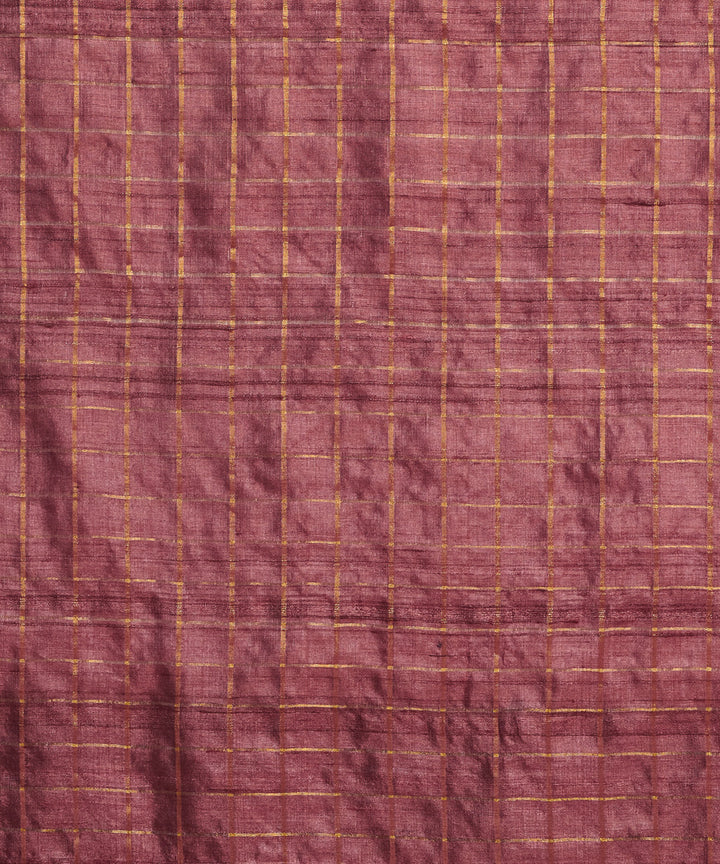 Orange tussar silk handloom chhattisgarh kosa saree