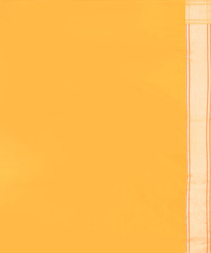 Yellow silk handwoven banarasi saree