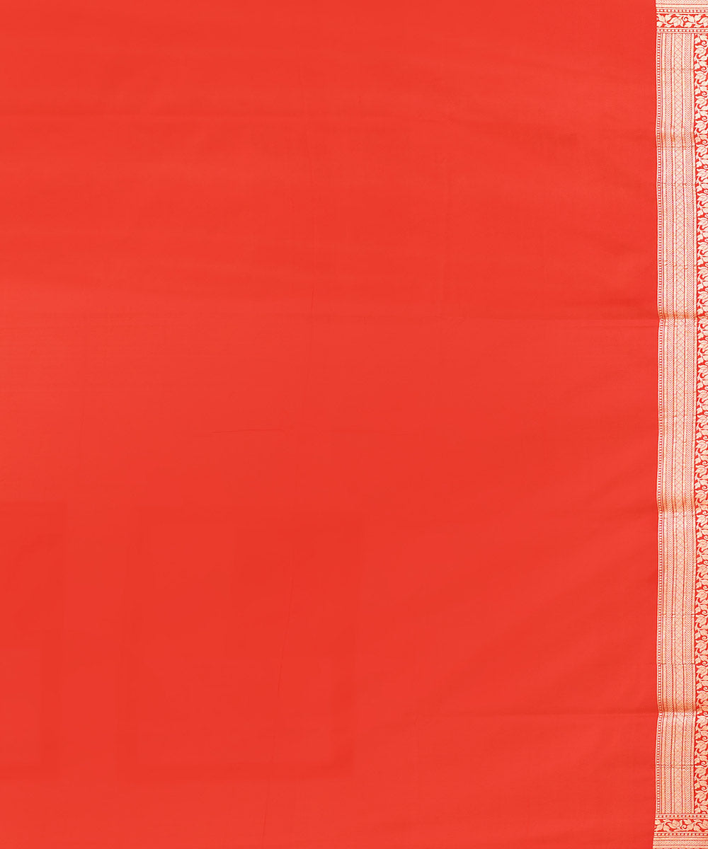 Mustard silk handwoven banarasi saree