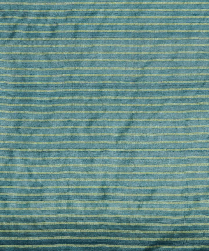 Indigo blue tussar silk hand woven chhattisgarh kosa saree