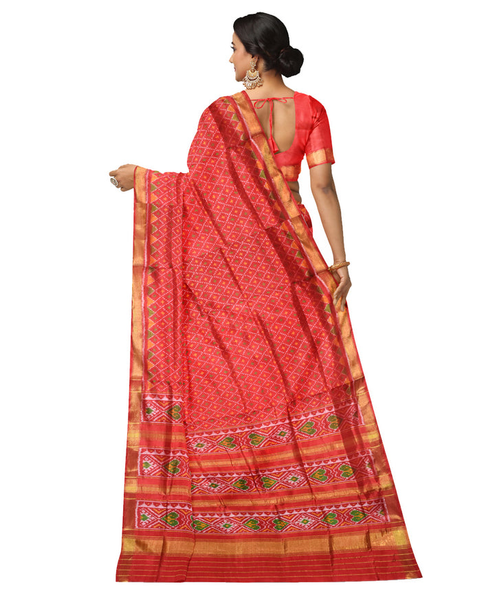 Red handloom patola silk saree