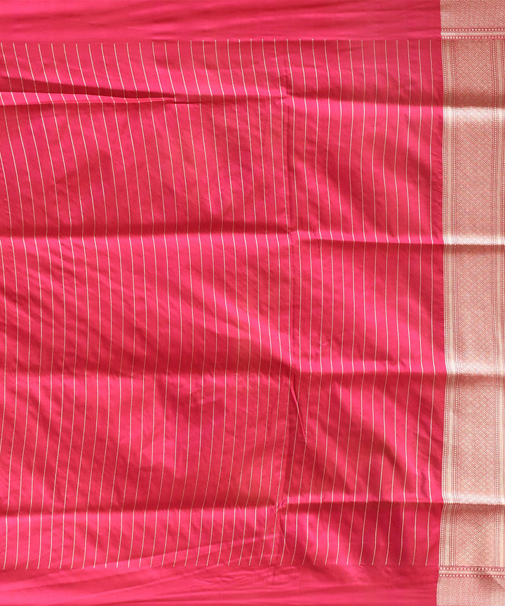 Pink handloom banarasi silk saree