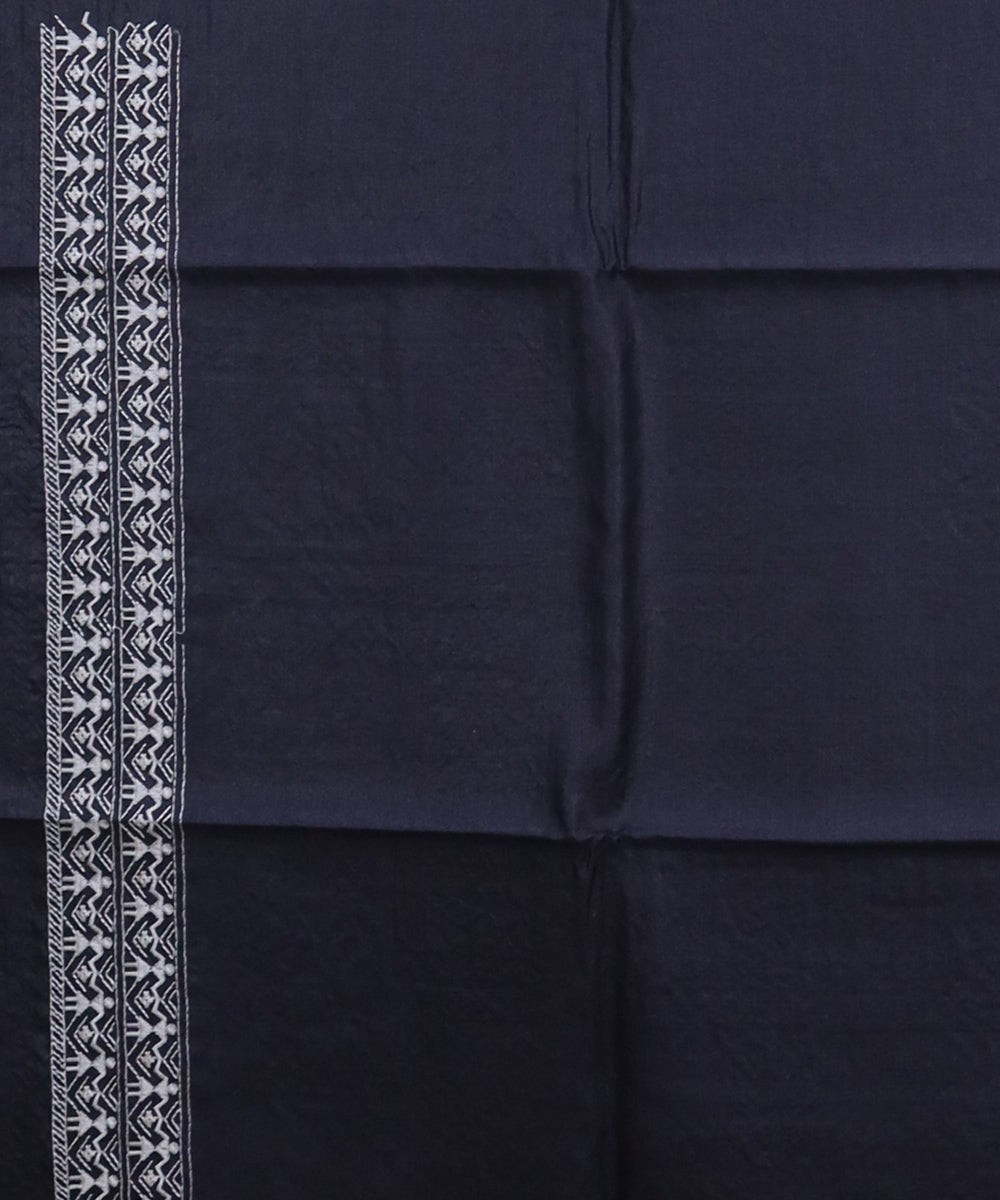 Black multicolor handwoven sambalpuri silk saree