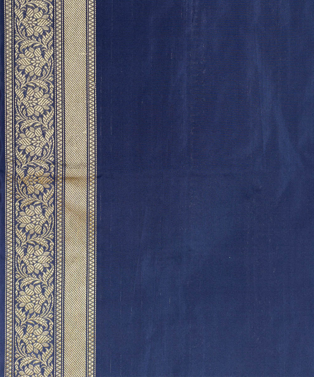 Royal blue boota handwoven banarasi silk saree