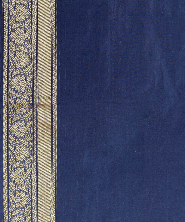 Royal blue boota handwoven banarasi silk saree