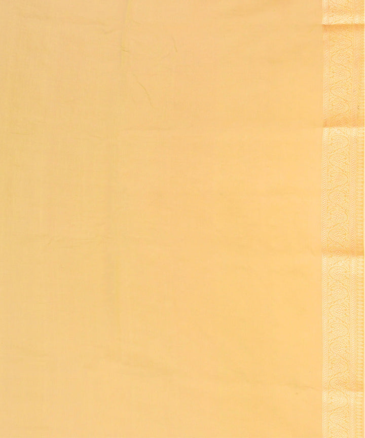 Lime green handwoven banarasi silk saree