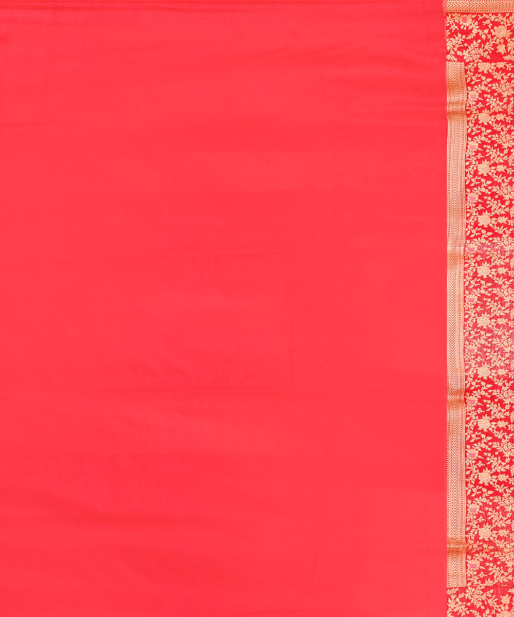 Rani pink silk handloom banarasi saree