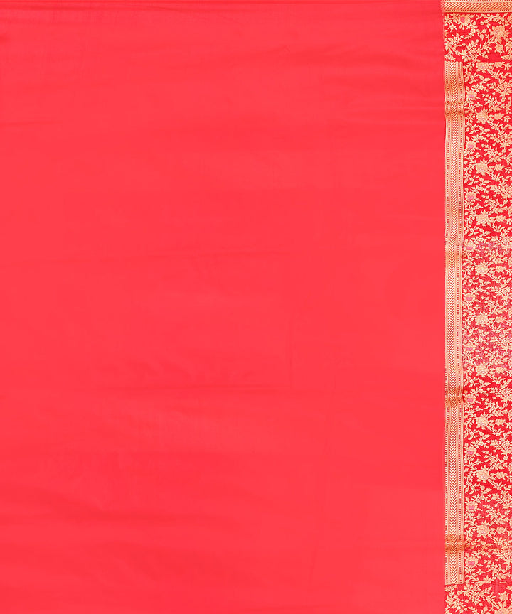 Rani pink silk handloom banarasi saree