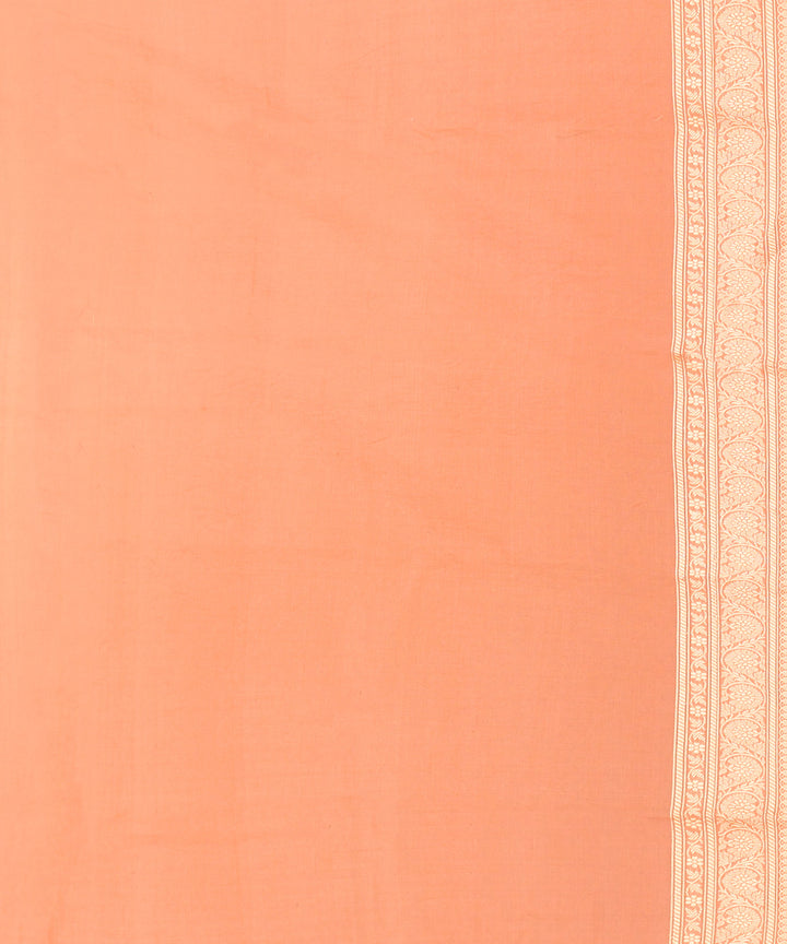 Dusky pink silk handwoven banarasi saree