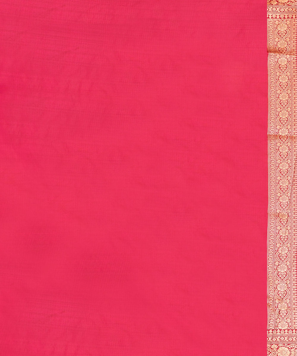 Wine silk handwoven banarasi saree
