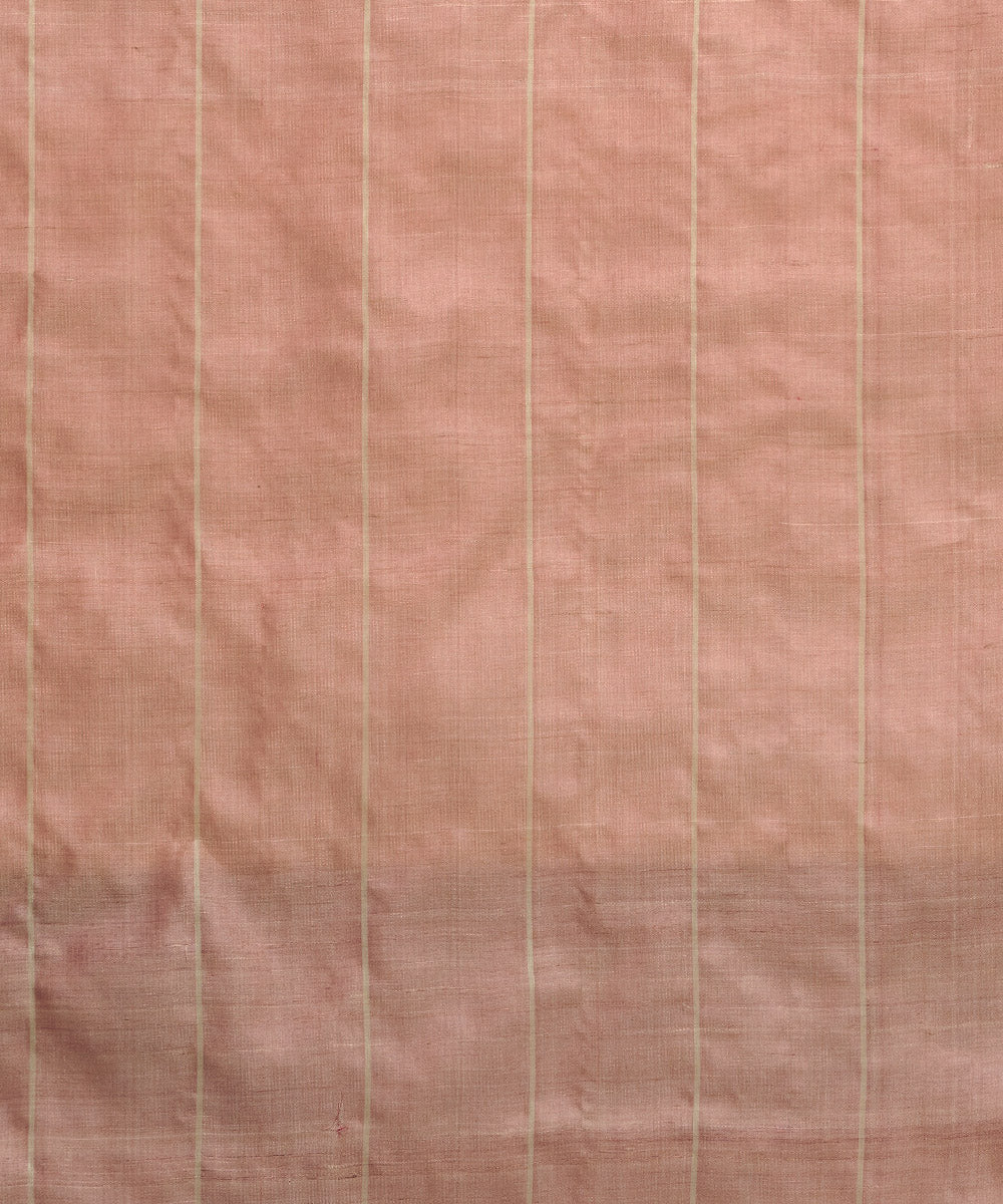 Coral tussar silk handwoven chhattisgarh kosa saree