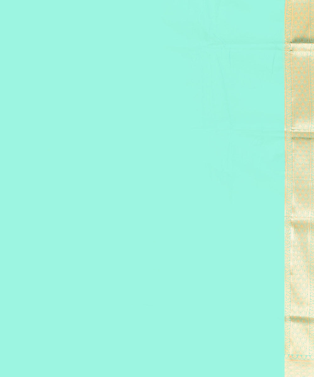 Pestol blue silk handwoven banarasi saree