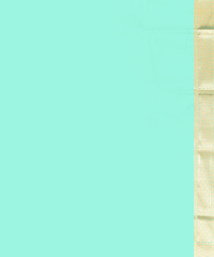 Pestol blue silk handwoven banarasi saree