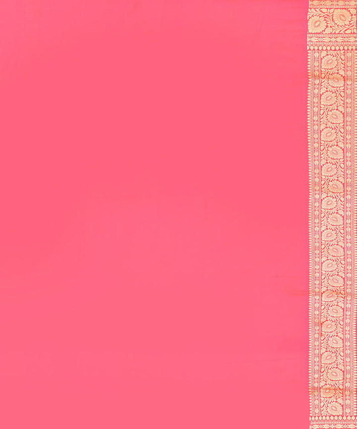 Pink banarasi silk handwoven saree