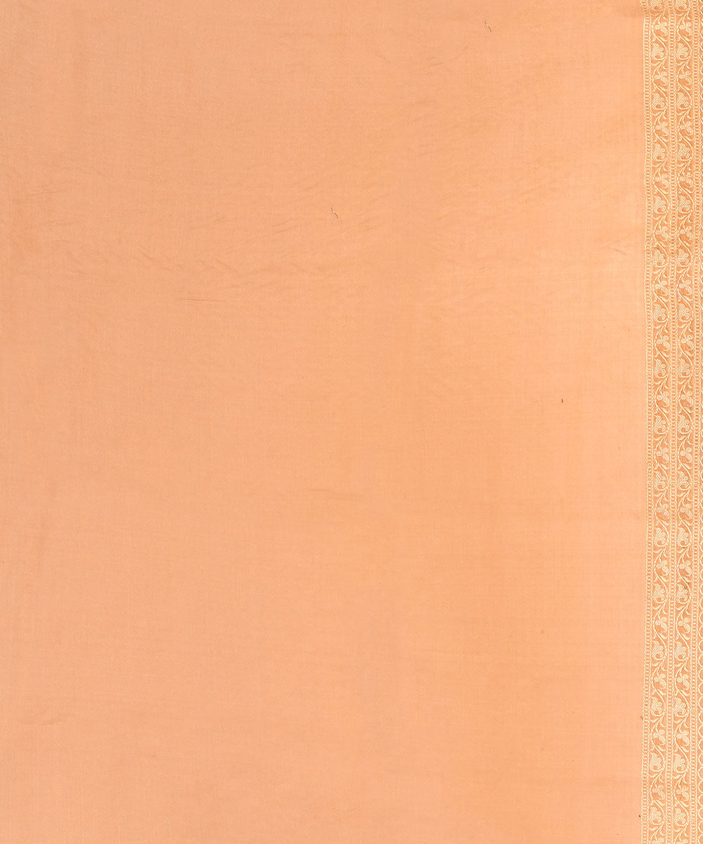 Dusky brown silk handwoven banarasi saree