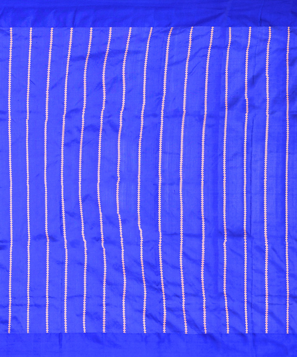 Pink blue dual tone silk handwoven banarasi saree