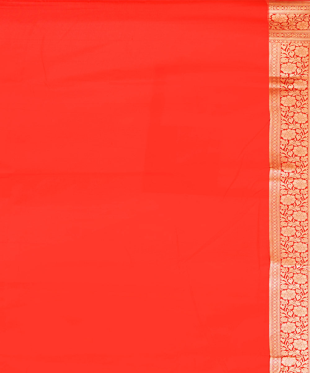 Red silk handloom banarasi saree