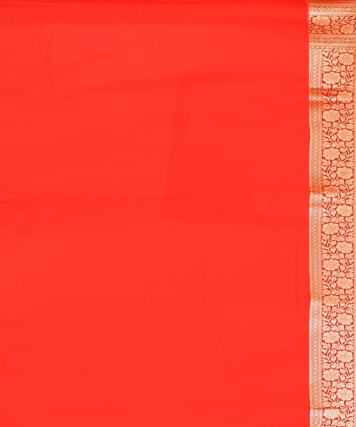 Red silk handloom banarasi saree