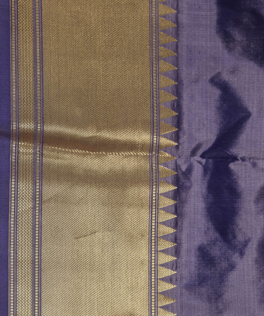 Grey boota silk handwoven banarasi saree