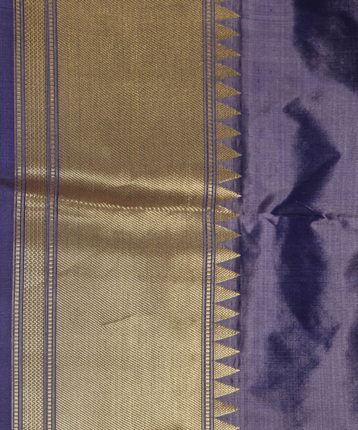 Grey boota silk handwoven banarasi saree