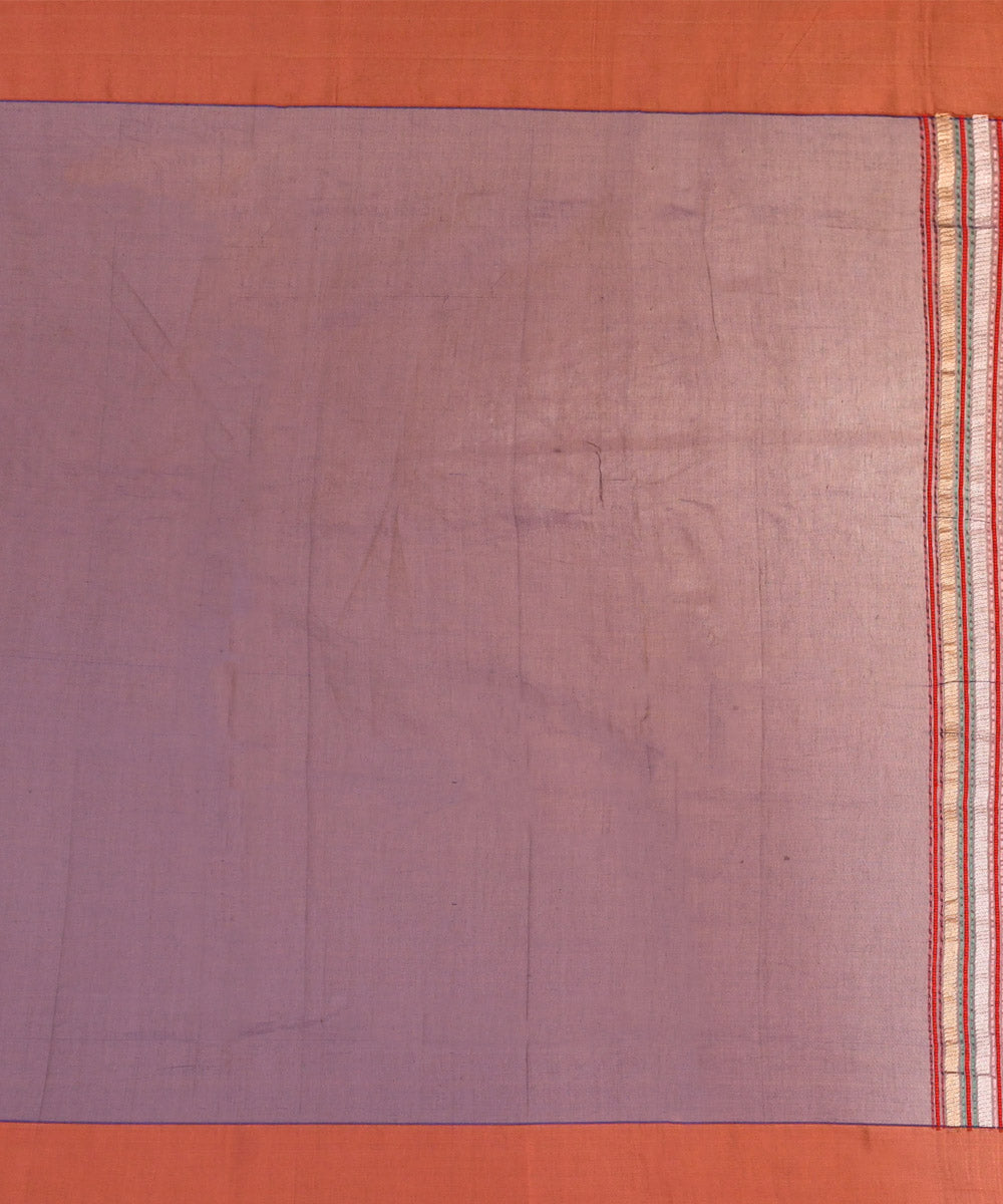 Greish blue silk handwoven banarasi saree