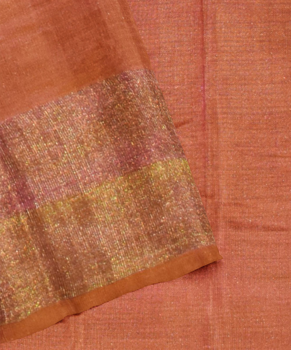 Orange maroon handloom patola silk saree