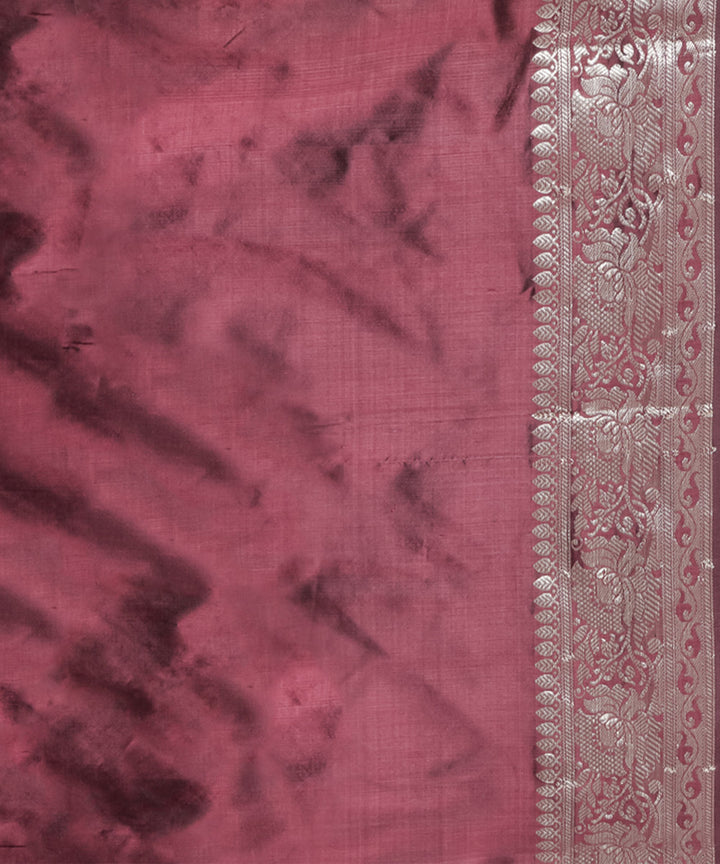 Maroon handwoven banarasi silk saree