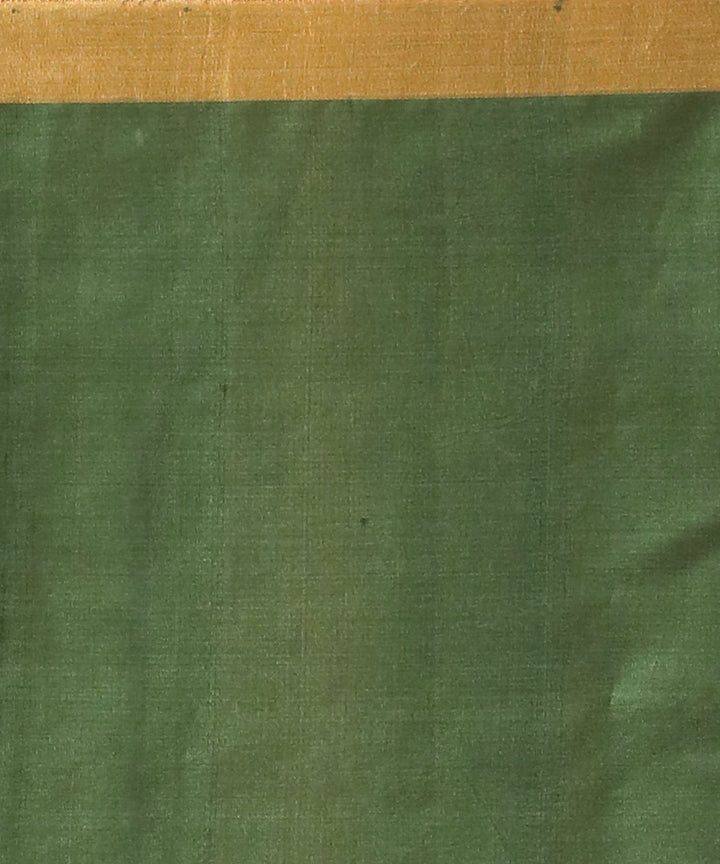 Bottle green chhattisgarh handloom tussar silk saree