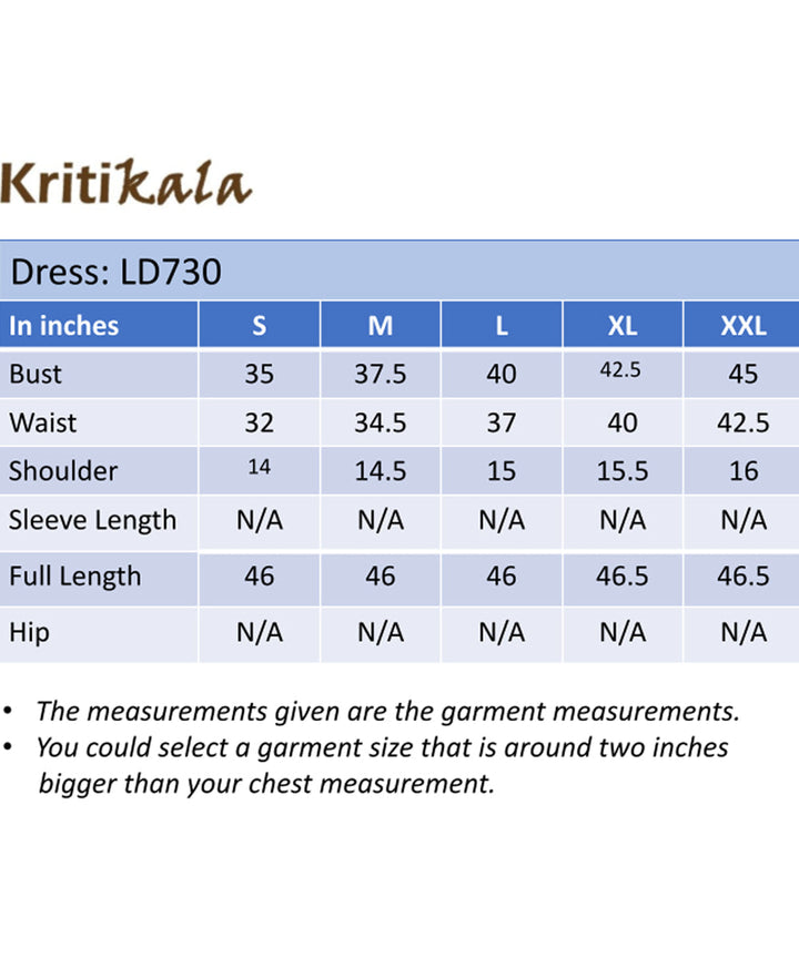 Blue checks and stripes sleeveless cotton dress