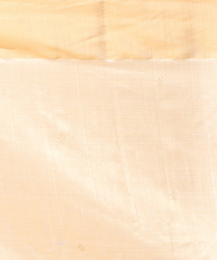 Offwhite natural chhattisgarh handloom jala tussar silk saree