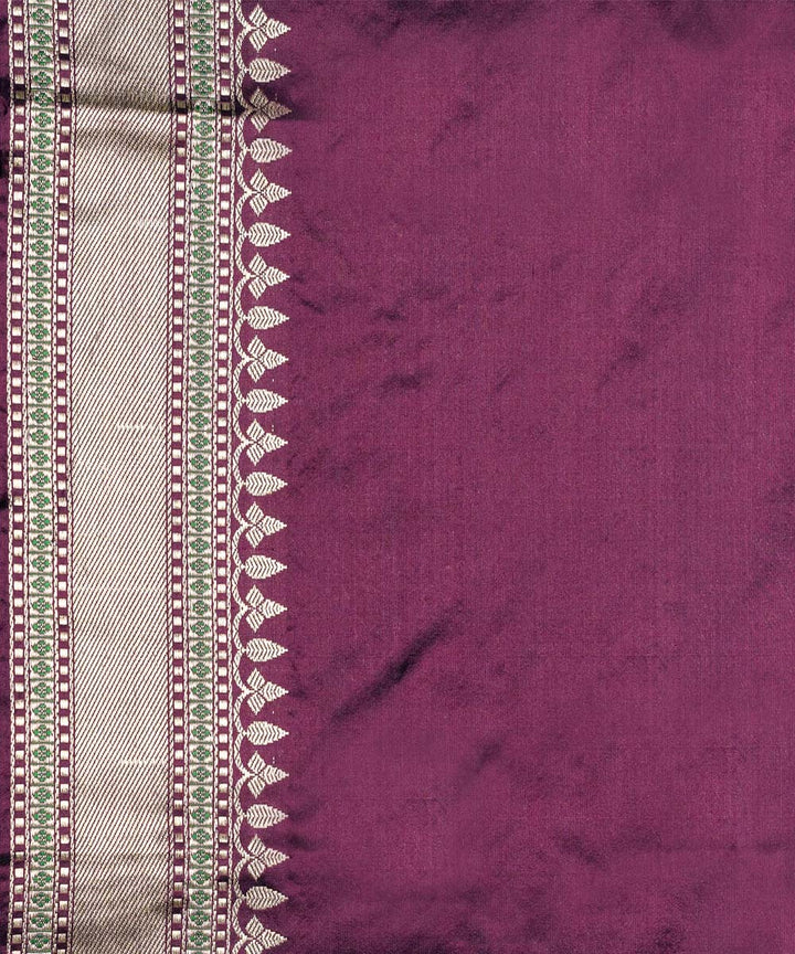 Dark coffee handwoven banarasi silk saree